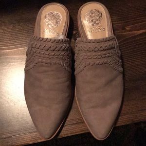 Vince Camuto beige mules